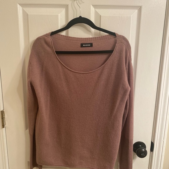Nadaam Cashmere Boatneck Sweater in Mink - Picture 3 of 8